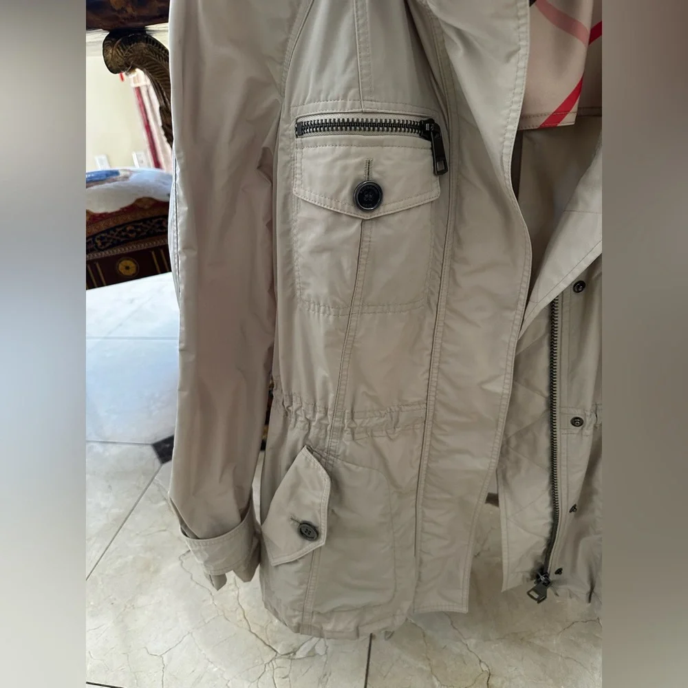 Burberry Beige Parka Coat